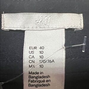 H&M Black Casual Shorts